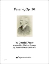 Pavane, Op. 50 Clarinet Quartet cover